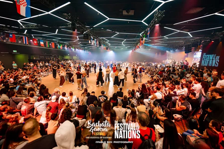 The full hall in Geneva during the World Cup weekend